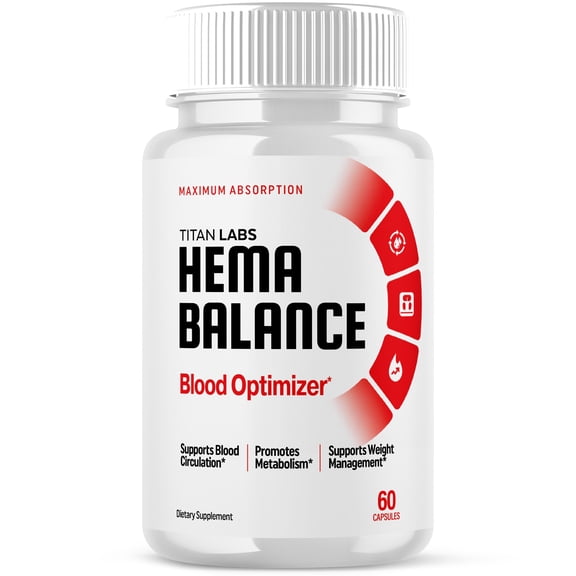 Hema Balance Advanced Formula Blood Optimizer Pills for Health and Wellness HemaBalance Capsules (1 Pack)