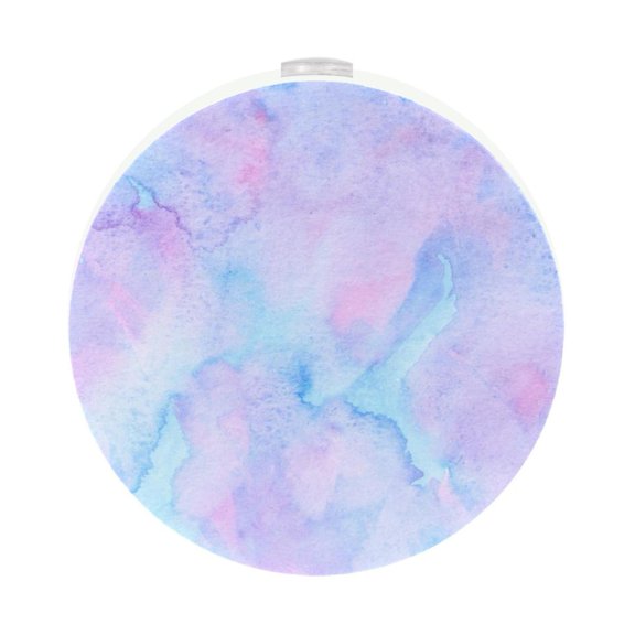 HemaKayy 2 Pack Plug-in LED Night Light, Plug-In, Dusk To Dawn Sensor, Warm White, Compact, Ambient Lighting, LED Lights for Bathroom, Hallway, Bedroom, Living Room - Unique Marble Texture