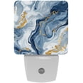 thumbnail image 1 of HemaKayy 2 Pack Plug-in LED Night Light with Light Sensor, Warm White, Dusk to Dawn Sensor Flat Nightlight for Bathroom, Hallway, Bedroom, Living Room - Unique Marble Texture, 1 of 7