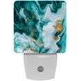 thumbnail image 1 of HemaKayy 2 Pack Plug-in LED Night Light with Light Sensor, Warm White, Dusk to Dawn Sensor Flat Nightlight for Bathroom, Hallway, Bedroom, Living Room - Unique Marble Texture, 1 of 7