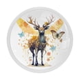 thumbnail image 1 of HemaKayy 4 Pack 1.3" Decorative Cabinet Knobs - Upgrade Your Handles - Durable & Stylish - Easy to Install - Elevate Your Home Kitchen Furniture Decor - Deer with Yellow Fairy Wings Flowers, 1 of 5