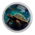 thumbnail image 1 of HemaKayy 4 Pack 1.37" Decorative Cabinet Knobs - Elegant ABS Glass Handles for Home Furniture Decor - Dresser Drawer Closet Door Pulls - Perfect for Kitchen Bedroom - Ocean Sea Swimming Turtle, 1 of 8