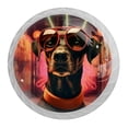 thumbnail image 1 of HemaKayy 4 Pack 1.37" Decorative Cabinet Knobs - Elegant ABS Glass Handles for Home Furniture Decor - Dresser Drawer Door Pulls - Perfect for Kitchen Bedroom - Animal Pet Dog, 1 of 8