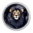 thumbnail image 1 of HemaKayy 4 Pack 1.37" Decorative Cabinet Knobs - Elegant ABS Glass Handles for Home Furniture Decor - Dresser Drawer Door Pulls - Perfect for Kitchen Bedroom - Leo Constellation, 1 of 8