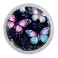 thumbnail image 1 of HemaKayy 4 Pack 1.37" Decorative Cabinet Knobs - Premium ABS Cabochon Glass Drawer Closet Pulls | Durable & Stylish Home Kitchen Furniture Decor | Butterfly, 1 of 8