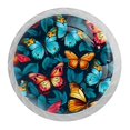thumbnail image 1 of HemaKayy 4 Pack 1.37" Decorative Cabinet Knobs - Premium ABS Cabochon Glass Drawer Closet Pulls | Durable & Stylish Home Kitchen Furniture Decor | Butterfly, 1 of 8