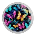 thumbnail image 1 of HemaKayy 4 Pack 1.37" Decorative Cabinet Knobs - Premium ABS Cabochon Glass Drawer Closet Pulls | Durable & Stylish Home Kitchen Furniture Decor | Butterfly, 1 of 8