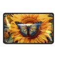 thumbnail image 1 of HemaKayy 4 Pack 1.65" Decorative Cabinet Knobs - Elegant & Premium ABS Cabochon Glass | Easy Installation & Long-lasting | Perfect for Home Kitchen Decor | Sunflower Field and Blue Butterfly, 1 of 7