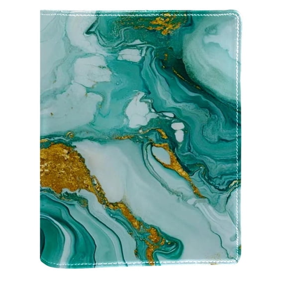 HemaKayy Decorative Leather Book Sleeve Covers, Colorful Book Cover for Men and Women Bible Classroom Textbook Protection and Care (6.3" x 8.7") - Unique Marble Texture