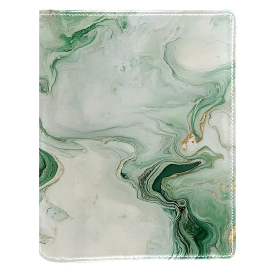 HemaKayy Decorative Leather Book Sleeve Covers, Colorful Book Cover for Men and Women Bible Classroom Textbook Protection and Care (6.3" x 8.7") - Unique Marble Texture