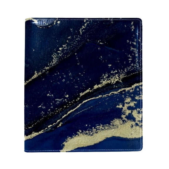 HemaKayy Decorative Leather Book Sleeve Covers, Colorful Book Cover for Men and Women Bible Classroom Textbook Protection and Care (9.8"x11") - Unique Marble Texture