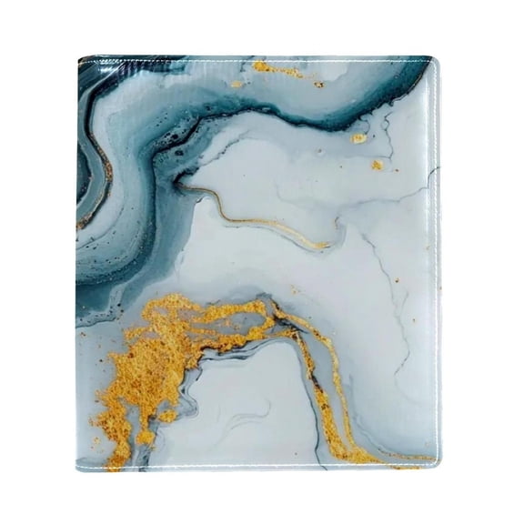 HemaKayy Decorative Leather Book Sleeve Covers, Colorful Book Cover for Men and Women Bible Classroom Textbook Protection and Care (9.8"x11") - Unique Marble Texture