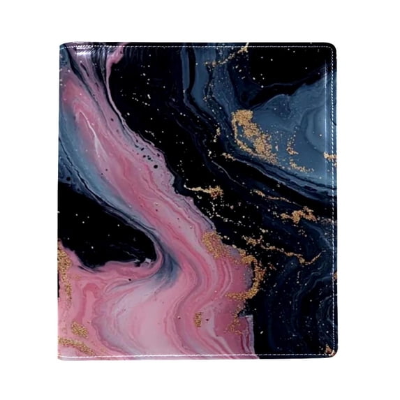 HemaKayy Decorative Leather Book Sleeve Covers, Colorful Book Cover for Men and Women Bible Classroom Textbook Protection and Care (9.8"x11") - Unique Marble Texture