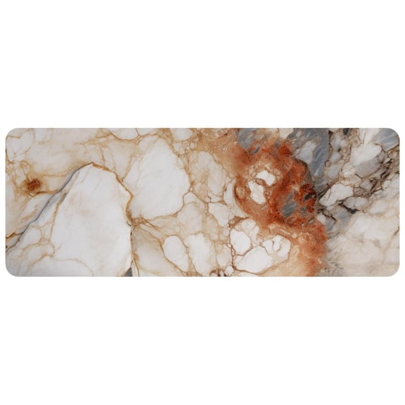 HemaKayy Large Mouse Pad with Non-Slip Rubber Base, Personalized Premium-Textured Custom Computer Mouse Mat Design, Washable Mousepad Mutispandex Cloth, 11.8"x31.3" - Unique Marble Texture