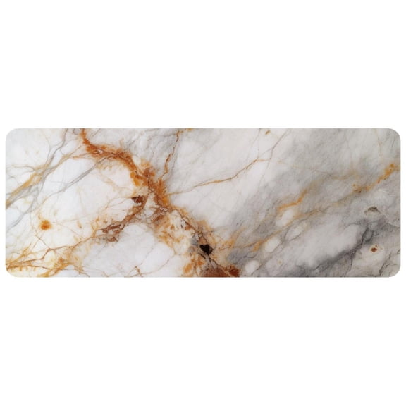 HemaKayy Large Mouse Pad with Non-Slip Rubber Base, Personalized Premium-Textured Custom Computer Mouse Mat Design, Washable Mousepad Mutispandex Cloth, 11.8"x31.3" - Unique Marble Texture