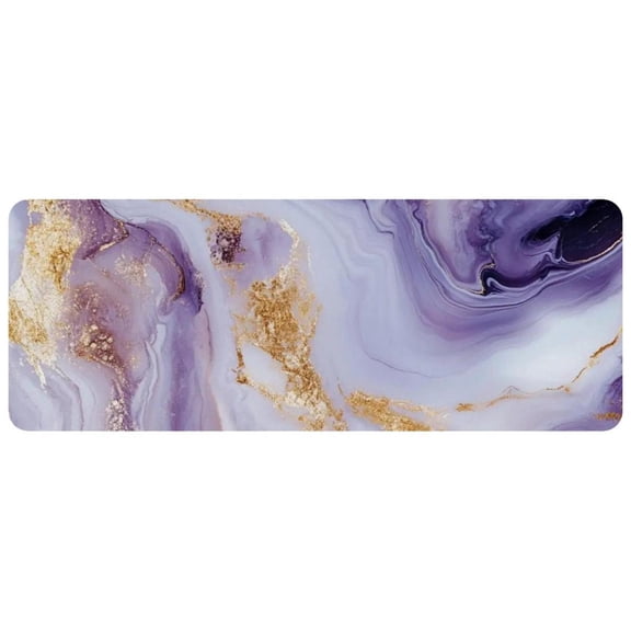 HemaKayy Large Mouse Pad with Non-Slip Rubber Base, Personalized Premium-Textured Custom Computer Mouse Mat Design, Washable Mousepad Mutispandex Cloth, 11.8"x31.3" - Unique Marble Texture