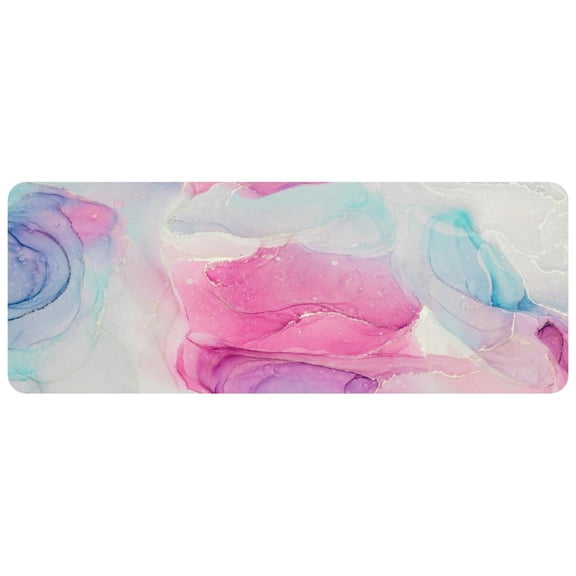 HemaKayy Large Mouse Pad with Non-Slip Rubber Base, Personalized Premium-Textured Custom Computer Mouse Mat Design, Washable Mousepad Mutispandex Cloth, 11.8"x31.3" - Unique Marble Texture