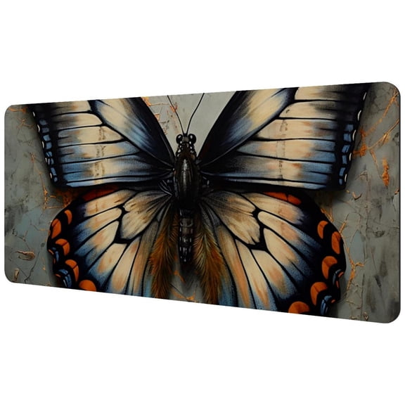 HemaKayy Large Mouse Pad with Non-Slip Rubber Base, Personalized Premium-Textured Custom Computer Mouse Mat Design, Washable Mousepad Mutispandex Cloth, 15.7"x35.2" - Unique Marble Texture