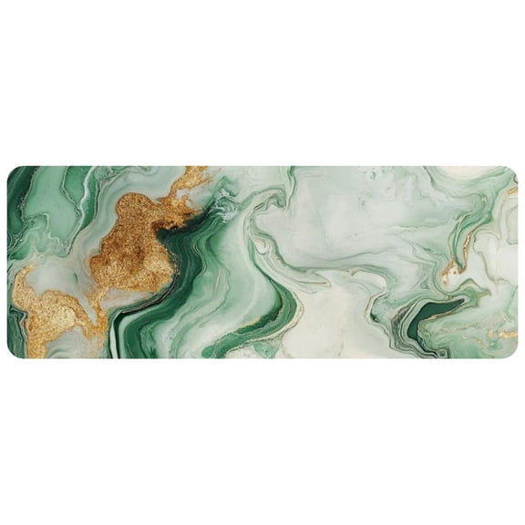 HemaKayy Large Mouse Pad with Non-Slip Rubber Base, Personalized Premium-Textured Custom Computer Mouse Mat Design, Washable Mousepad Mutispandex Cloth, 11.8"x31.3" - Unique Marble Texture