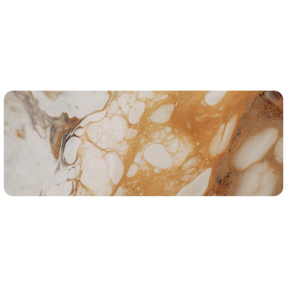 HemaKayy Large Mouse Pad with Non-Slip Rubber Base, Personalized Premium-Textured Custom Computer Mouse Mat Design, Washable Mousepad Mutispandex Cloth, 11.8"x31.3" - Unique Marble Texture