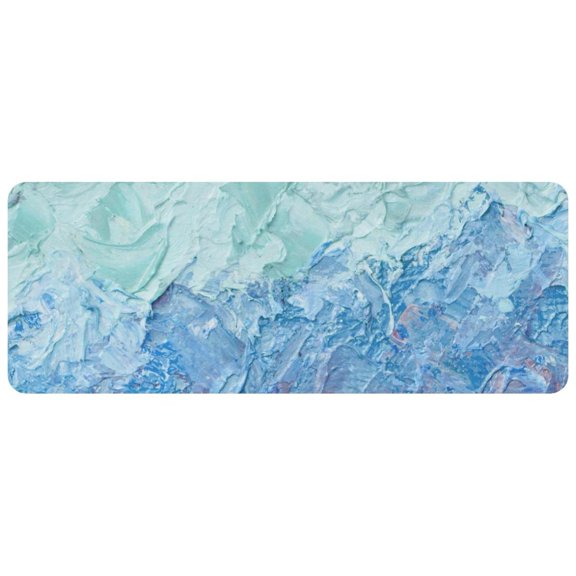 HemaKayy Large Mouse Pad with Non-Slip Rubber Base, Personalized Premium-Textured Custom Computer Mouse Mat Design, Washable Mousepad Mutispandex Cloth, 11.8"x31.3" - Unique Marble Texture