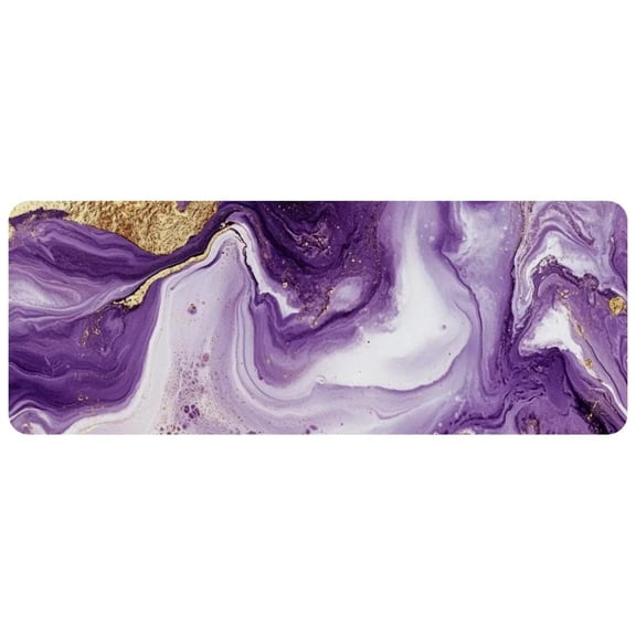 HemaKayy Large Mouse Pad with Non-Slip Rubber Base, Personalized Premium-Textured Custom Computer Mouse Mat Design, Washable Mousepad Mutispandex Cloth, 11.8"x31.3" - Unique Marble Texture