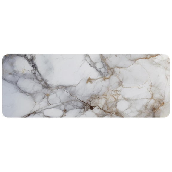HemaKayy Large Mouse Pad with Non-Slip Rubber Base, Personalized Premium-Textured Custom Computer Mouse Mat Design, Washable Mousepad Mutispandex Cloth, 11.8"x31.3" - Unique Marble Texture