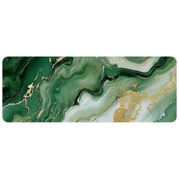 HemaKayy Large Mouse Pad with Non-Slip Rubber Base, Personalized Premium-Textured Custom Computer Mouse Mat Design, Washable Mousepad Mutispandex Cloth, 11.8"x31.3" - Unique Marble Texture