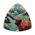 thumbnail image 1 of HemaKayy Set of 6 Decorative Coasters for Drinks, Waterproof Leather Drink Coaster with Double Side Non-Slip Surface for Cup Kitchen Home Housewarming Gift, Rectangle 4" - Grassland Plateau Yak, 1 of 7