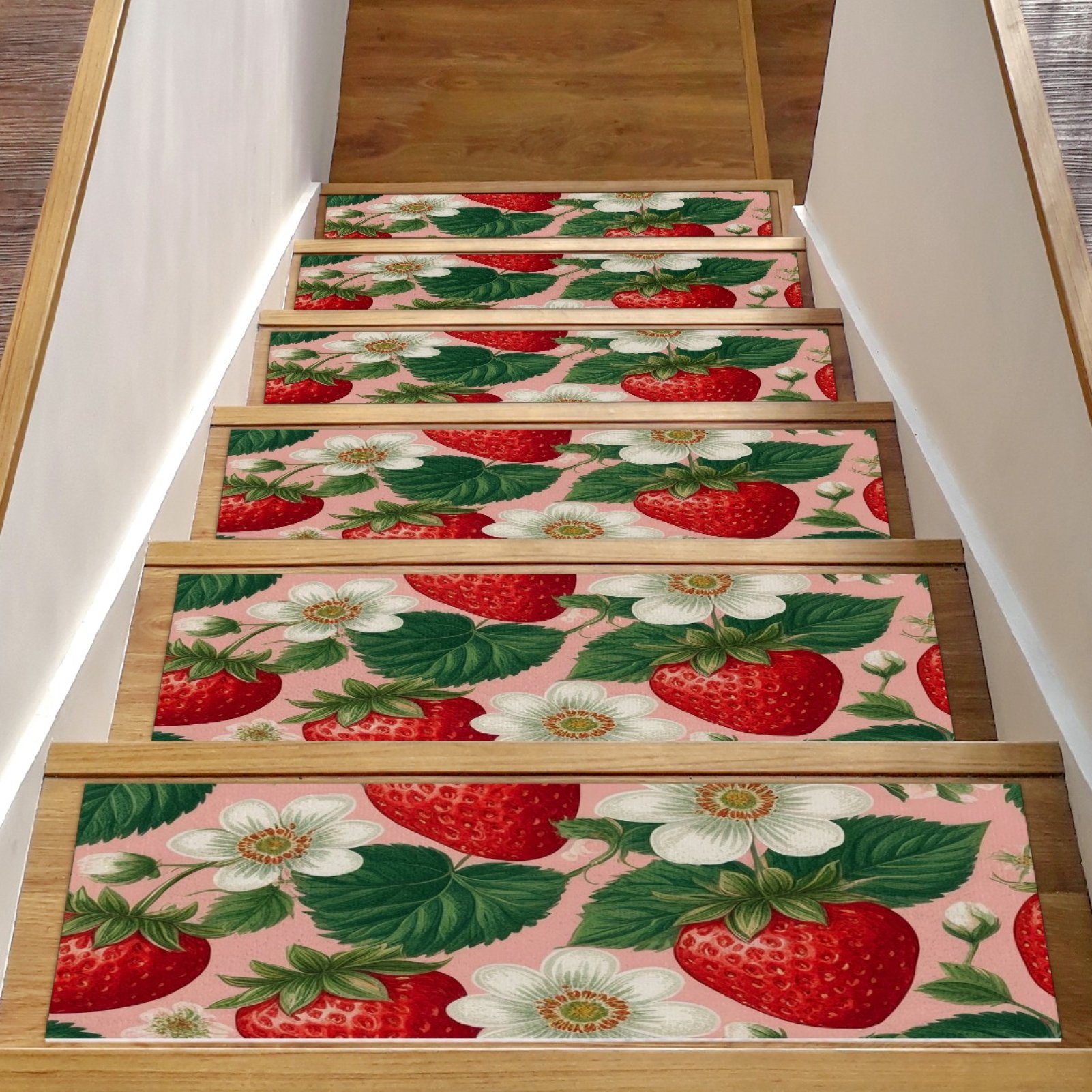 HemaKeyy 15 PC Stair Threads for Wooden Steps 8”x30” Washable Carpet ...