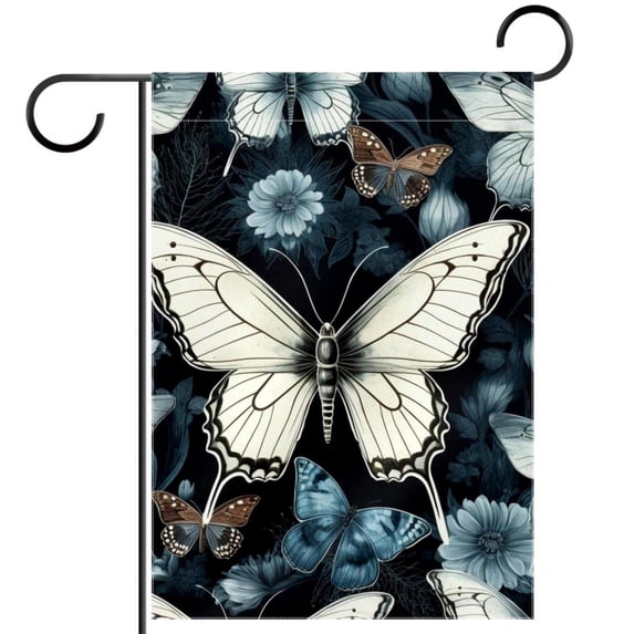 HemaKeyy Decorative Butterfly Garden Flag - Perfect Outdoor Decor - Premium Polyester, Double Sided Display, Durable & Weather Resistant - Ideal for Patios, Porches and Yards - 28 x 40 Inch