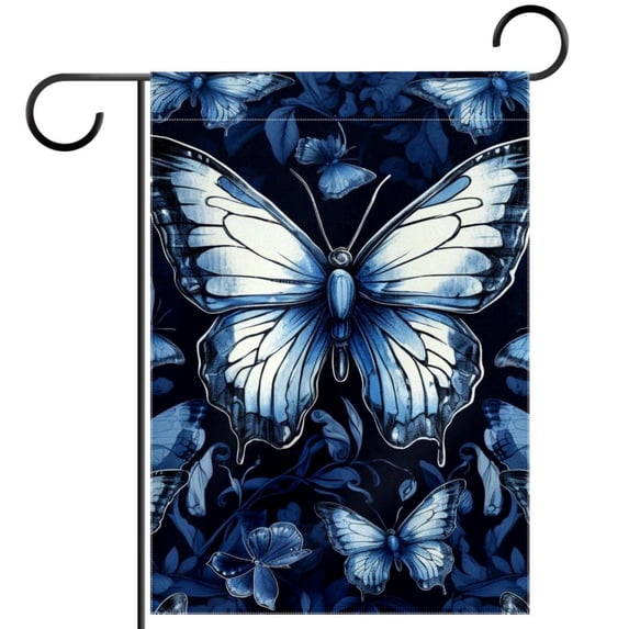HemaKeyy Decorative Butterfly Garden Flag - Perfect Outdoor Decor - Ideal for Patios, Porches and Yards