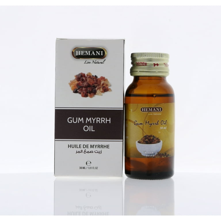  Hemani Gum Myrrh 100% Natural Cold Pressed Halal Essential Oil  - 30ml : Health & Household