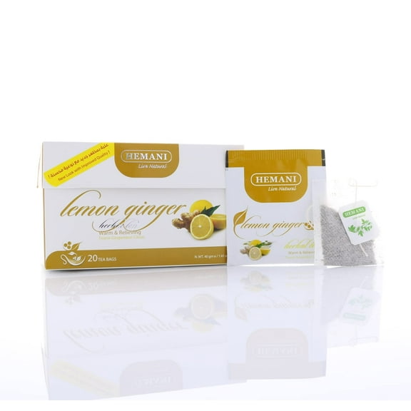 Hemani Lemon Ginger Tea, 40 Gram