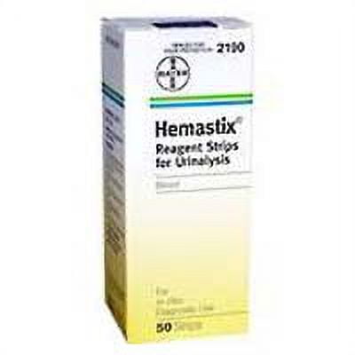 Hemastix Reagent Strips For Urinalysis, Tests For Blood In Urine - 50 Ea