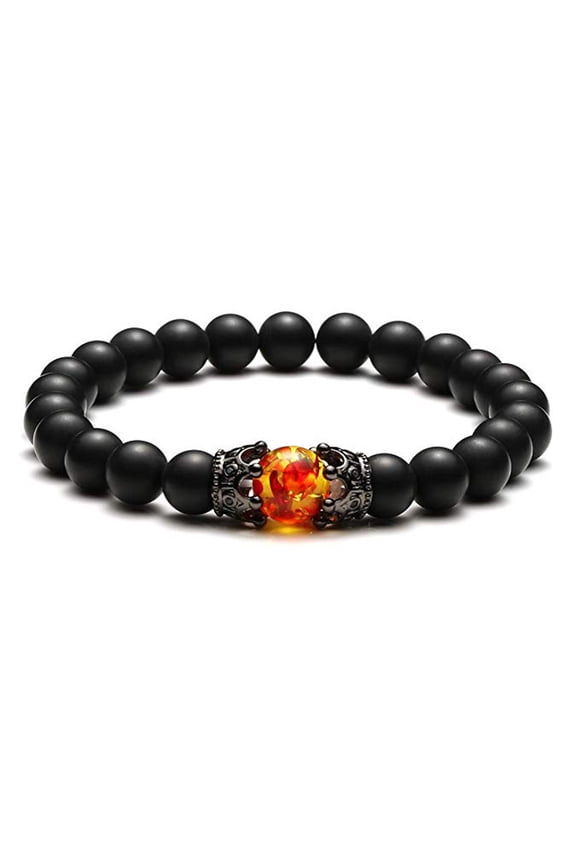 Hematite Black Obsidian Tiger Eye Stone Bracelets for Men Women 10mm Natural Round Gemstone Beads Beaded Healing Crystal Bracelet for Protection, Good Luck
