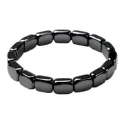 Hematite Bracelet,Hemios Hematite Bracelet,Hemios Hematite Bracelet Men - Reignites Masculine Energy, Natural Hematite Stone Beaded Stretch Healing Bracelets