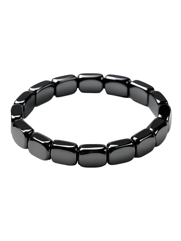 Hematite Bracelet,Hemios Hematite Bracelet,Hemios Hematite Bracelet Men - Reignites Masculine Energy, Natural Hematite Stone Beaded Stretch Healing Bracelets