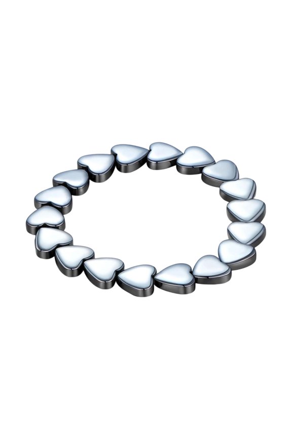 Hematite Bracelet Men - Reignites Masculine Energy, Natural Hematite Stone Beaded Stretch Healing Bracelets Reclaim Your Edge & Confidence, Inspirational Gift Jewelry