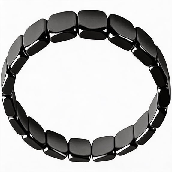 Hematite Bracelet for Men,Stylish and Trendy Magnetic Bracelet for Enhance your image and Boost your confidence,Beaded Stretch Healing Bracelets,Perfect Gifts