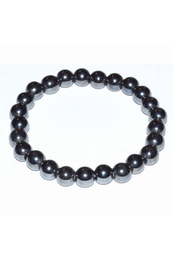 Hematite Bracelet - Silver - 8 mm - Set of 1 - Grounding Energy