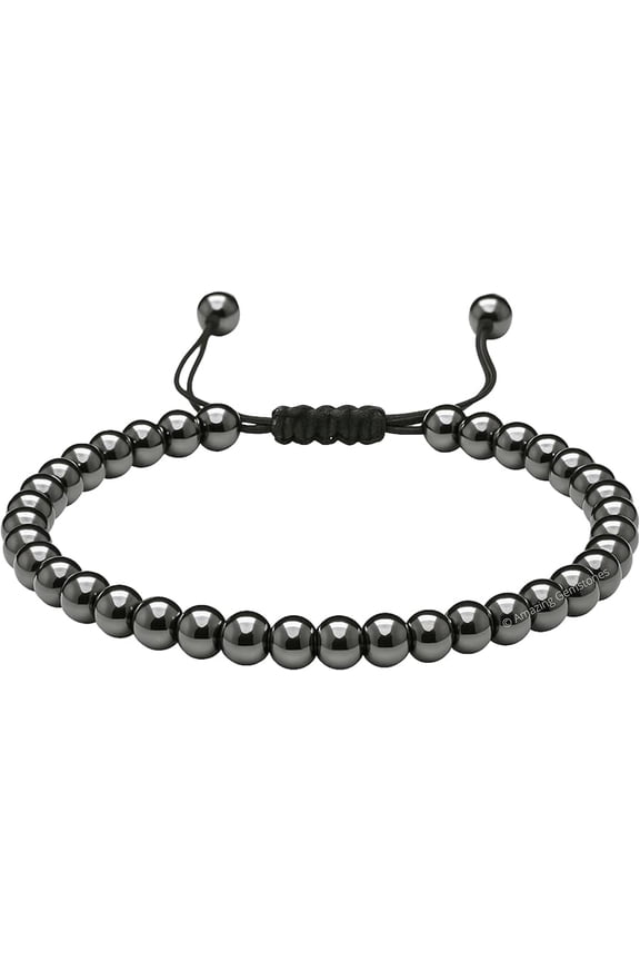Hematite Crystal Anklet, 6mm Beads Anklet for Women