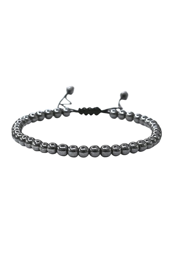 Hematite Crystal Anklet, 6mm Beads Anklet