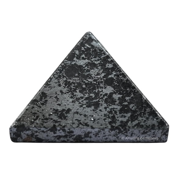 Hematite Crystal Pyramid 1" Inch