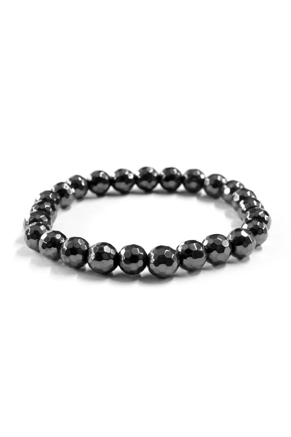 Hematite Faceted Bracelet