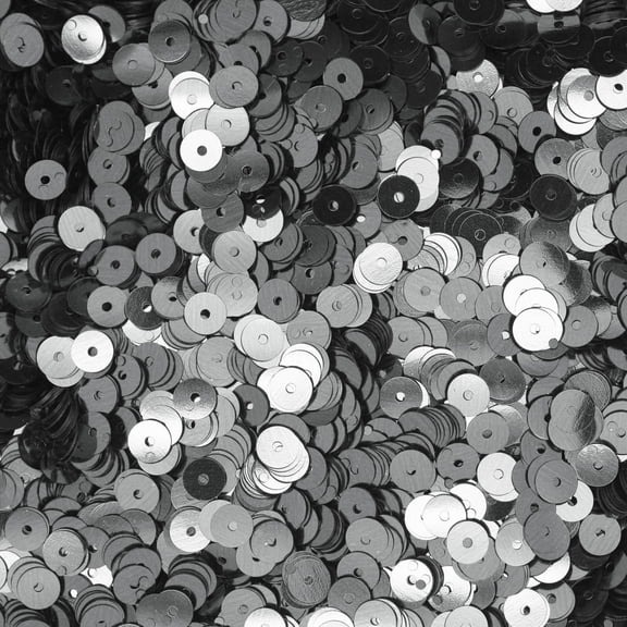 Hematite Gray Gunmetal Sequins 5mm Shiny Metallic Made in USA