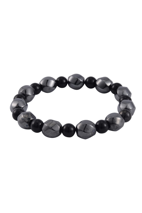 Hematite Healing Pain Relief Black Shungite Beads Beaded Bracelet for Women Birthday Gifts