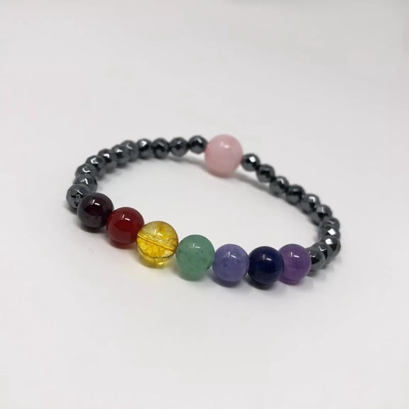 Hematite Non-Magnetic Bracelet Mens Womens Unisex Adjustable Size X19
