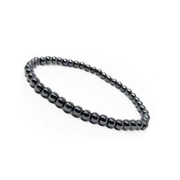 Hematite Non-Strong Stretch Bracelet Mens Womens Unisex Adjustable Size X33