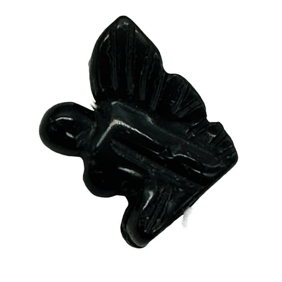 2 Hematite Pixie Fairy Bead Figurine